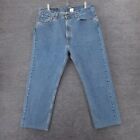 Levis Jeans Mens 38 Vintage 90's 505 Straight Leg High Rise Made USA Blue Denim
