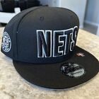 New Era Brooklyn Nets SnapBack NBA Black White One Size Fits All Cap