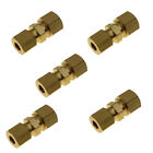 5 Pcs Brass Compression Fitting Union Reducer Connector 5/16