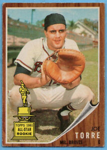 1962 Topps #218 Joe Torre RC VG-VGEX Milwaukee Braves Hall of Fame ROOKIE A4676