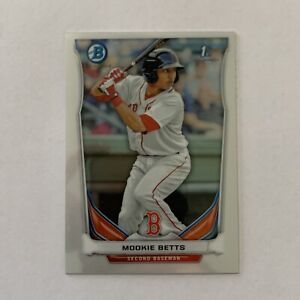 2014 Bowman Chrome Prospects 1st MOOKIE BETTS Rookie Card RC #BCP109 Dodgers
