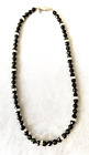 Lorren Bell Faceted Black Crystal Glass Bead Choker Necklace