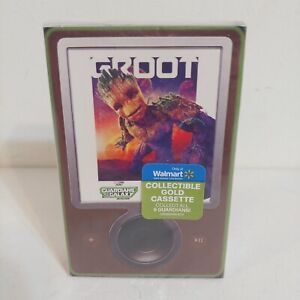 Rare Guardians Of The Galaxy Gold Groot Vol.3 Cassette Tape Walmart Exclusive 
