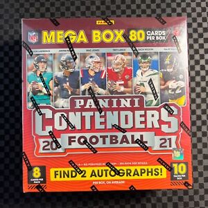 2021 NFL Panini Contenders Football Factory Sealed Mega Box Fanatics Exclusive