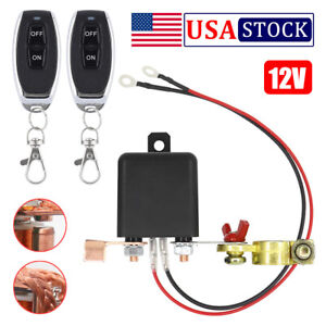 Car Battery Cut-off Switch Terminal Isolator Remote Disconnect Master Shut