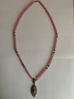 Pink Fashion Jewelry Necklace Crystal and Faux Pearls