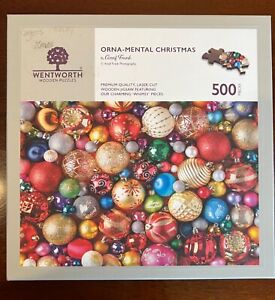 Wentworth wood wooden jigsaw puzzle 500 pc - ORNA-MENTAL CHRISTMAS Assaf Frank