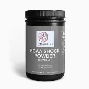 BCAA Shock Powder (Fruit Punch) Recovery Promotes Lean Muscle Growth Tissue
