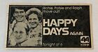 1979 KBHK tv ad ~ HAPPY DAYS Richie, Potsie and Ralph move out
