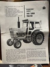 Farmall International Harvester 1466 Turbo Tractor Sales Brochure