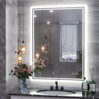 Bathroom Mirror Backlight Anti-Fog Dimmable Wall Vanity Mirrors Memory 3 Colors