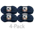 Mainstays Sparkle Chenille Super Bulky 100%Polyester Blue Cove Yarn, 31.7yd,4 pc