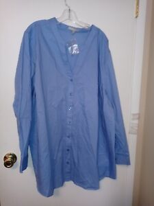 Ladies plus size NWOT blue top by WOMAN WITHIN size 3X