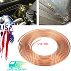 1Pc Brake Line Tubing 5/16 Inch OD 25 Ft Coil Roll Steel Zinc Copper Nicke Kits