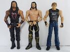 WWE Mattel Lot of 3 The Shield Figures Seth Rollins Roman Reigns Dean Ambrose