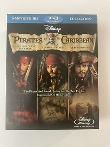 Pirates of the Caribbean 3-Movie Collection Box Set (Blu-ray, 2008)  Johnny Depp