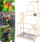 Pet Parrots Playstand Wood Perch Gym Play Parrot Bird Playground Bird Play Stand