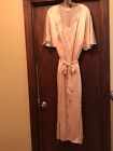 Vintage Barbizon Pink Nightgown & Robe Set Short Sleeve Full Length Women’s XL