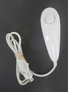 OEM Official Authentic Nintendo Brand Wii White Nunchuk Controller RVL-004 Works