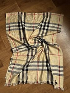 Burberry Shawl Wrap Scarf Check Lightweight 190x70 cm