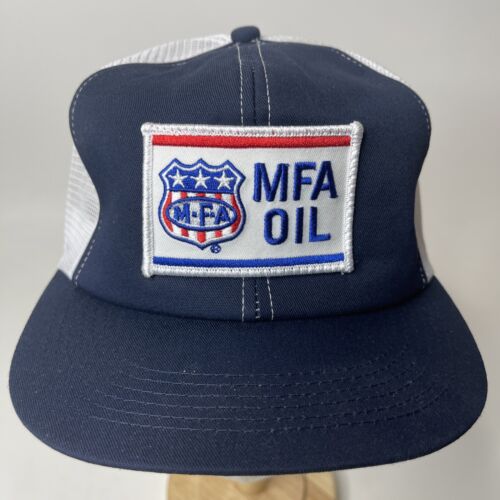 Vintage MFA OIL PATCH MISSOURI MESH SNAPBACK TRUCKER HAT CAP K-PRODUCTS USA