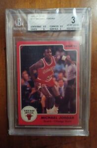 1985-86 Star #117 Michael Jordan 2nd Year Rookie RC BGS 3 Subgrades 8.5 8
