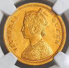 1862, India (British), Queen Victoria. Certified Gold Mohur Coin. Rare! NGC AU+