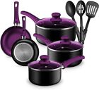 Pots And Pans Set Kitchen Cookware Sets Nonstick Aluminum Cooking Essentials