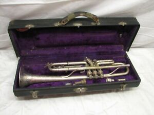 Antique King Liberty Trumpet H.N. White w/Case Horn Musical Instrument Bb 1930s