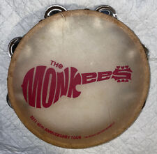 NEW Monkees TAMBOURINE Single Row Jingles Calf Skin Heads Collectible