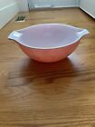PYREX 4 Quart Pink/White Vintage Gooseberry Cinderella #444 Mixing Bowl