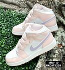 Nike Air Jordan 1 Mid (GS) Shoes Pink Wash White Frost FD8780-601 Multi Size NEW