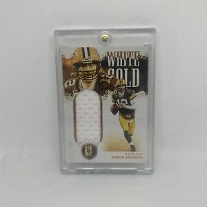 2022 Panini Gold Standard AARON RODGERS WHITE GOLD PATCH 71/299 SP