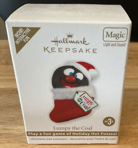 New Listing2011 Hallmark Keepsake Ornament “Lumpy the Coal” Play Hot Potato Light/Sound NOS