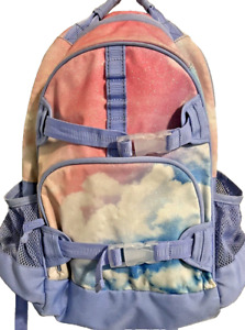 Pottery Barn Kids Mackenzie Rainbow Clouds Glitter Backpack Large