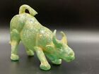 Old Antique Roman Glass Ox Bull Figure From Ancient Romans Decorated Antiquity
