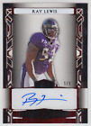 2024 LEAF SPORTS HEROES RAY LEWIS 1/1 AUTO RED ACETATE AUTOGRAPH HOF
