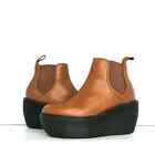 Dr Martens Aerial Brown Chelsea Platform Boots Women’s 5 Shoes