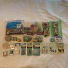 Lot of Jewelry Making Supplies, Beads, Alphabet Squares, Charms, Wire, Rope