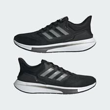 Adidas EQ21 Men's Running Sneakers Shoes Core Black / Iron Metallic US 11.5