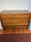 New ListingEarly Antique Pine Blanket Chest Trunk w 2 Drawers, Circa early 1900