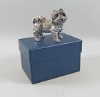 Scully & Scully of New York Small 925 Sterling Silver Shih Tzu Dog Figurine MIB