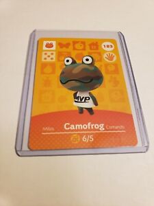 !SUPER SALE! Camofrog # 183 Animal Crossing Amiibo Card Horizons Series 2 MINT!
