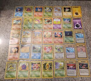 Pokemon Tcg Vintage Lot Of 35 Cards