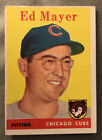 1958 Topps Ed Mayer Baseball Card #461 Chicago Cubs Pitcher Low-Grade