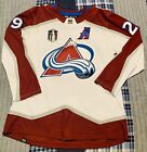 NATHAN MACKINNON COLORADO AVALANCHE ADIDAS STANLEY CUP AUTHENTIC JERSEY 52 WHITE