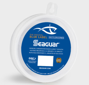 Seaguar Blue Label Fluorocarbon Leader Clear Fishing Line 50 Yards - Select Lb.