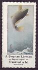 s8297/ Germany Lürman Poster Stamp Label # Japan Fish Art Painting