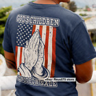 God's Children Are Not For Sale T-Shirt Patriotic Quote Christian Pray Hand Tee