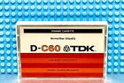 TDK  D-C60    VINTAGE  1979-81   TYPE I   BLANK CASSETTE TAPE (1)  (USED)
